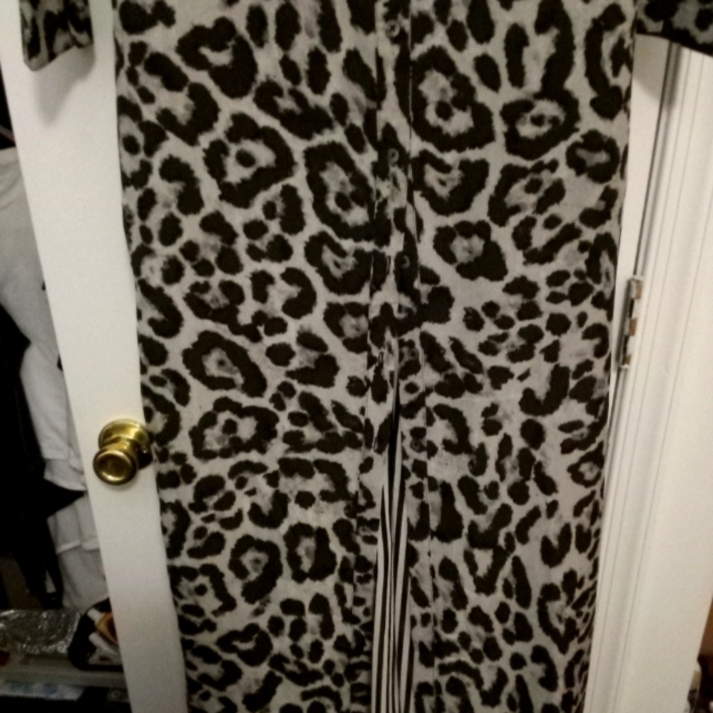 Long button up dress like new.